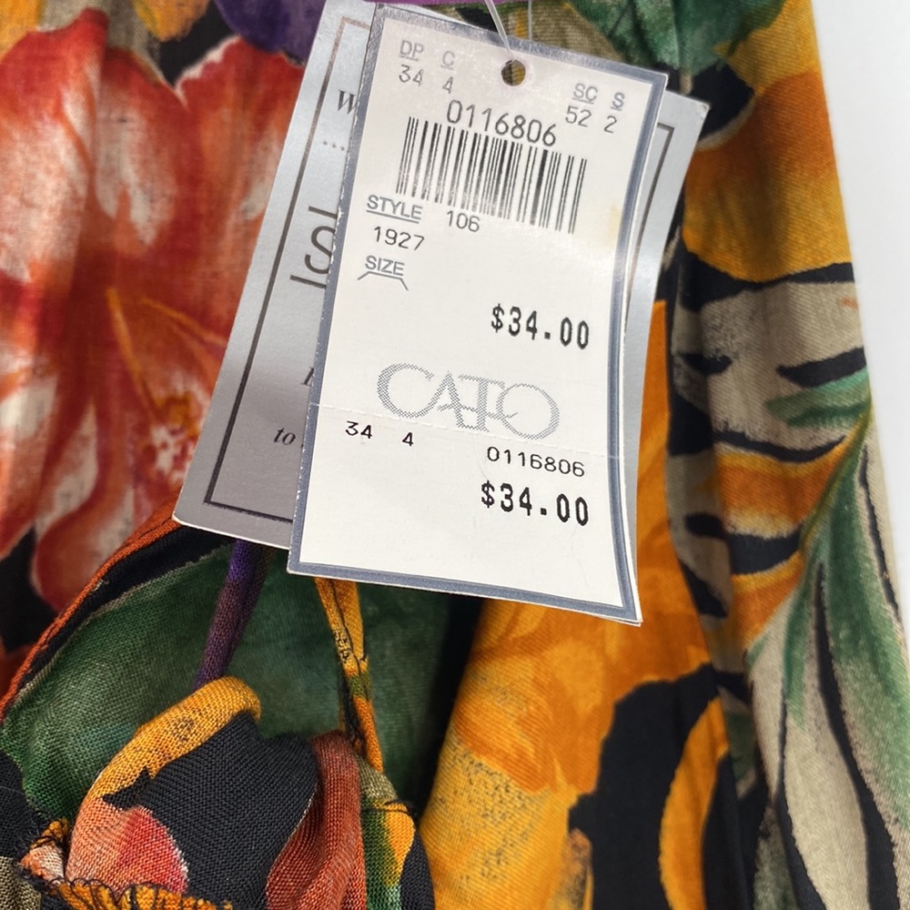 Studio C II NWT Faux Wrap Tropical Floral Skirt 26/28 - Picture 8 of 9